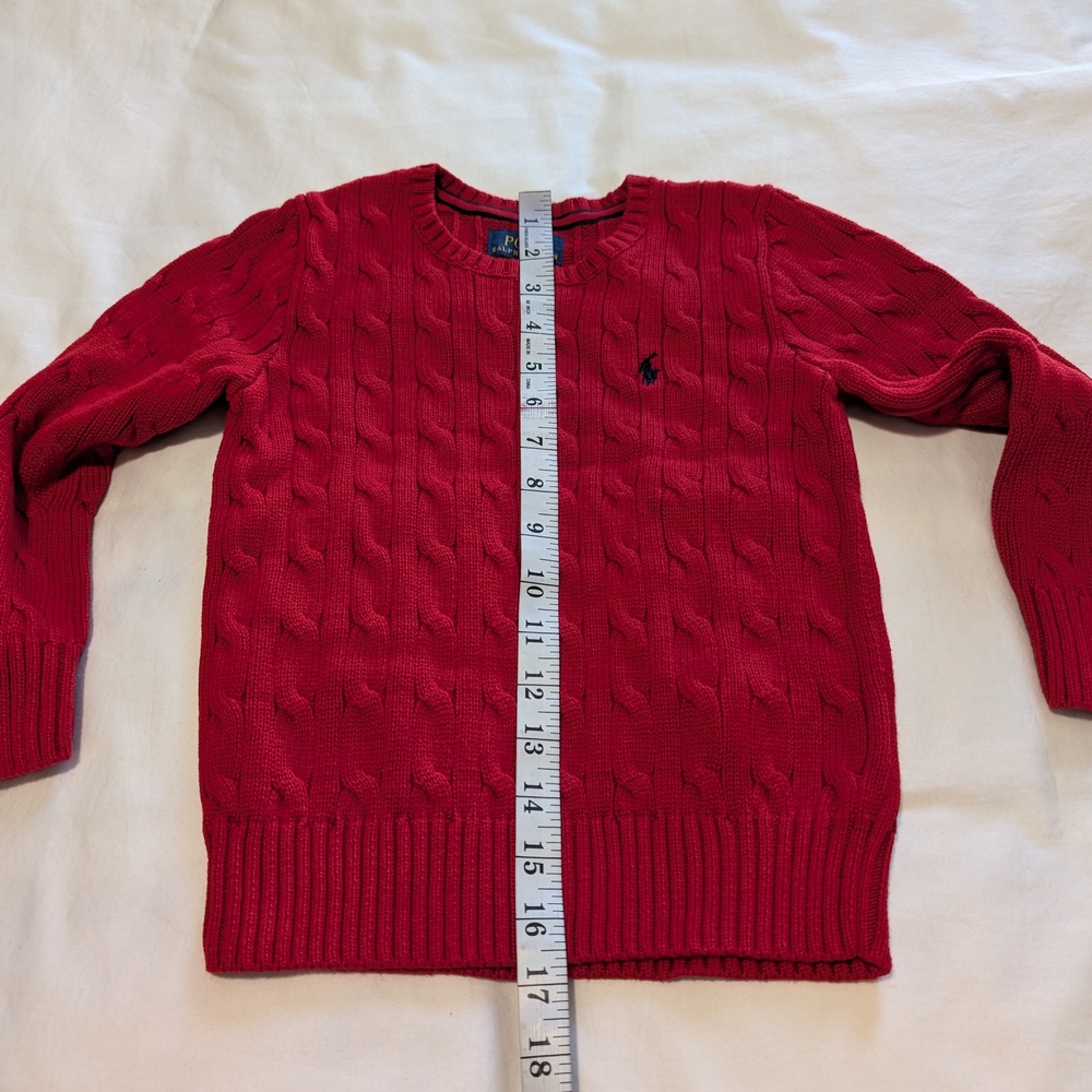 Polo by Ralph Lauren Kids Red Knit Sweater - Picture 3 of 8